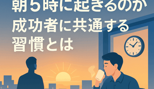 なぜ“あの人”は朝5時に起きるのか？成功者に共通する7つの習慣とは