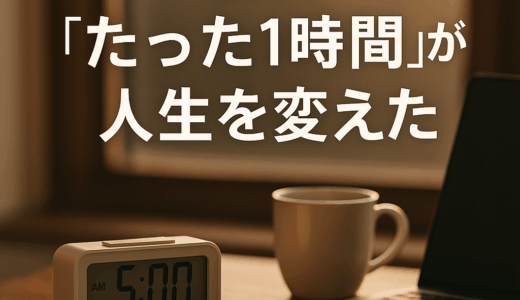 朝の“たった1時間”が人生を変えた──副業ビギナーが3ヶ月で収益化したリアルな記録